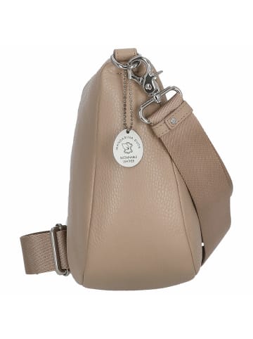 Mandarina Duck Mellow Leather Hobo - Umhängetasche 28.5 cm (almond) in warm taupe