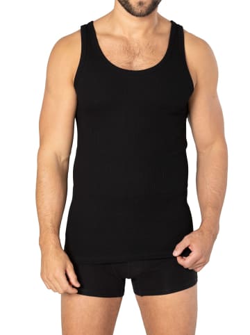 Haasis Bodywear 3er-Set: Unterhemd in schwarz