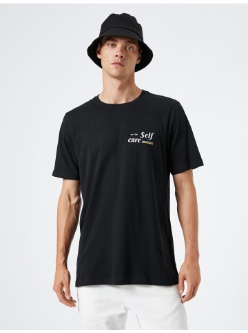 KOTON T-shirt in Schwarz