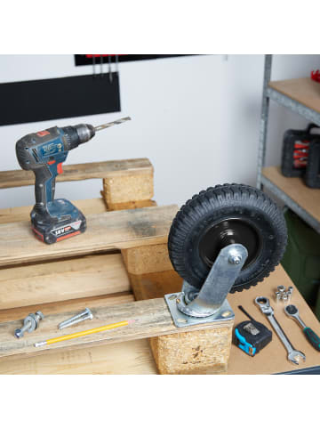 relaxdays Lenkrolle in Schwarz - 2.50-4