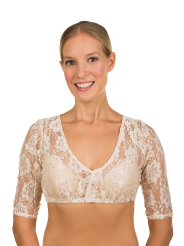 Edelnice Dirndlbluse Mia beige in beige