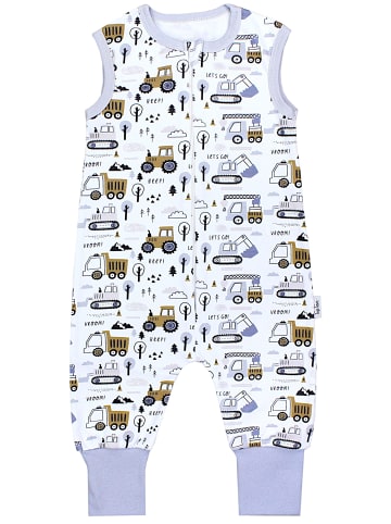 TupTam Babyschlafsack mit Beinen Unwattiert in weiß Modell 5