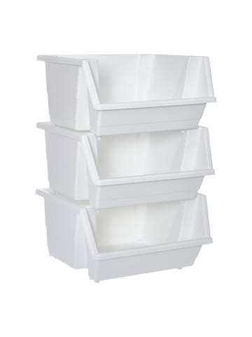 5five Simply Smart 3-stufiger Schubladenorganizer in Weiß, (B) 41 x (H) 66 x (L) 45 cm