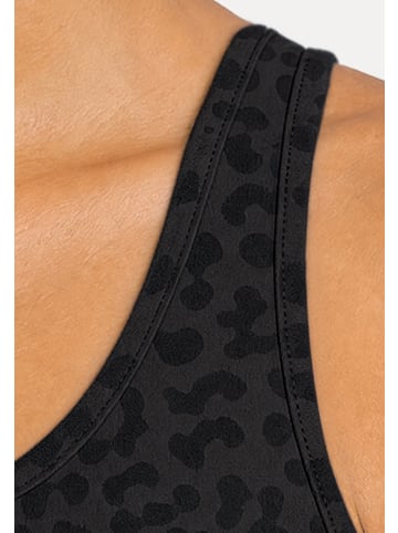 SMILODOX LEO Sport BH Velvara in Schwarz Leo