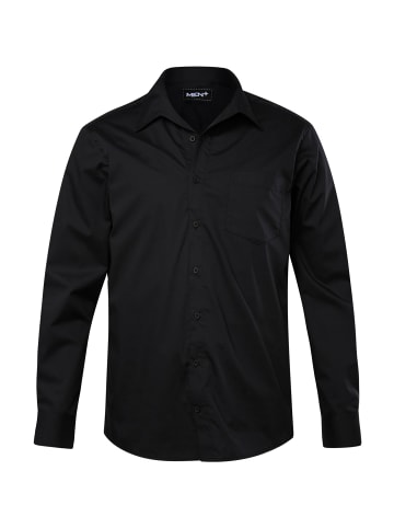 Men Plus Hemd in schwarz