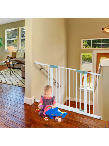 COSTWAY Türschutzgitter in Weiß