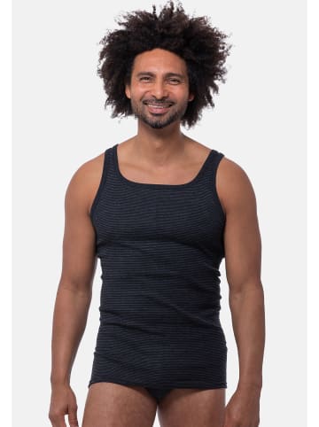 Ammann Unterhemd / Tanktop Jeans Feinripp in Anthrazit