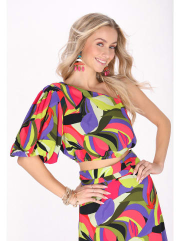 IZIA Women Blouse in violet multicolor