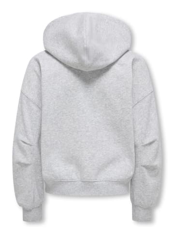 KIDS ONLY Kapuzensweatjacke KOGEVISA L/S ZIP HOOD in light grey melange