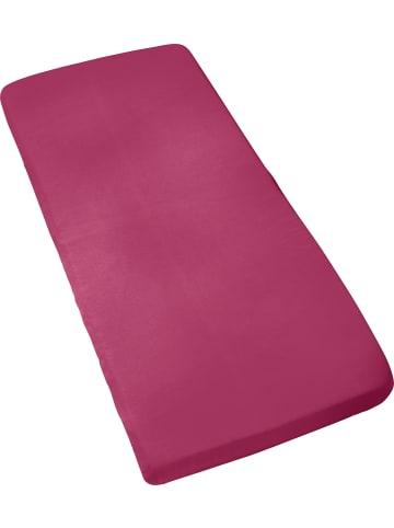 Erwin Müller Single-Jersey Kinder-Spannbettlaken Murnau in weinrot