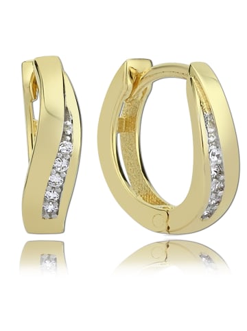 BALIA Ohrringe Gold 333 Gelbgold - 8 Karat geschwungen Creolen