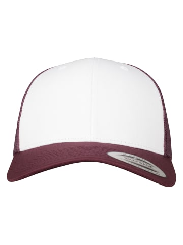  Flexfit  Flexfit Unisex Retro Trucker Colored Front in maroon/white/maroon