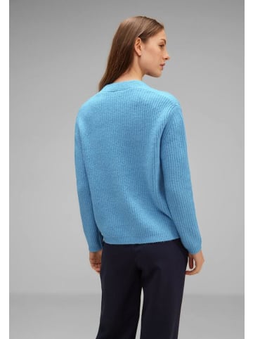Street One Pullover in light aquamarine blue mel.