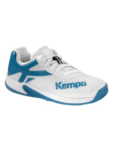 Kempa Hallen-Sport-Schuhe Wing 2.0 Junior in weiß/deep blau