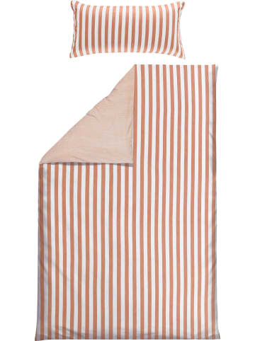 Erwin Müller Single-Jersey Wendebettwäsche in rosé-weiß