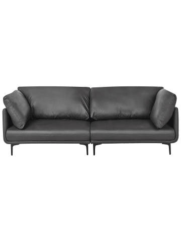 Beliani 3-Sitzer Sofa REVSNES in Schwarz - (W) 242 x (H) 86 x (L) 81 cm