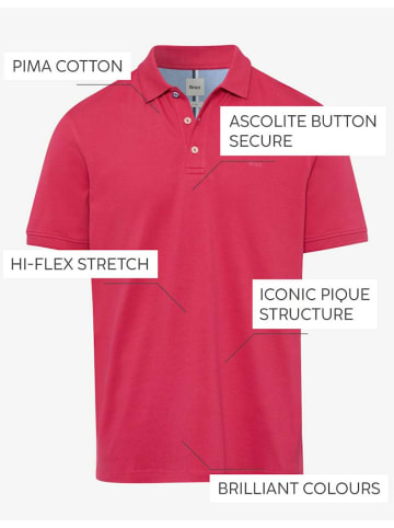 BRAX  Knopfleisten T-Shirt für Damen in uni