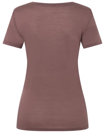 super.natural Merino T-Shirt in rot-orange