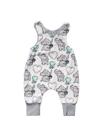 Land-Juwelen Strampler Handmade Luftballon in weiss