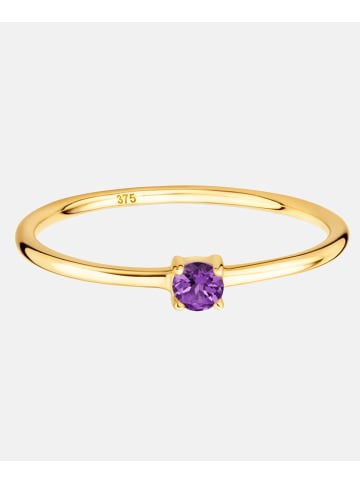 Diamant L'éternel Ring aus 375 Gelbgold mit Amethyst