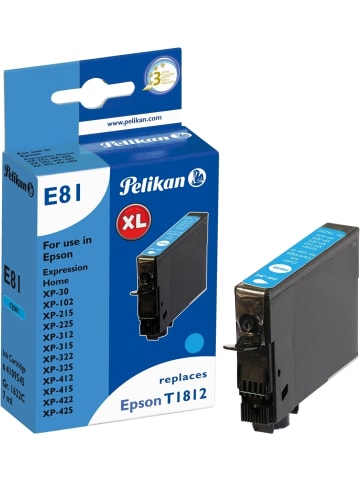 Pelikan Tintenpatrone kompatibel mit Epson T1812 cyan High-Capacity Typ E81