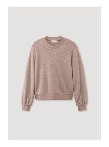 Hessnatur Fleece Sweatshirt in mandelbraun