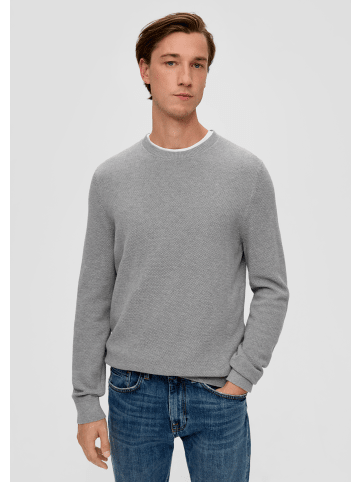 s.Oliver Strickpullover langarm in Grau