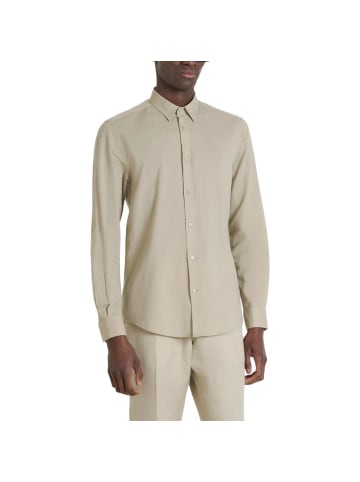 Beige Baumwolle Hemd