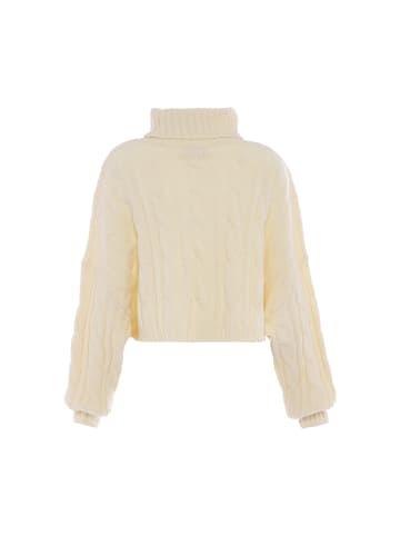myMo Damen Rollkragenpullover in WOLLWEISS
