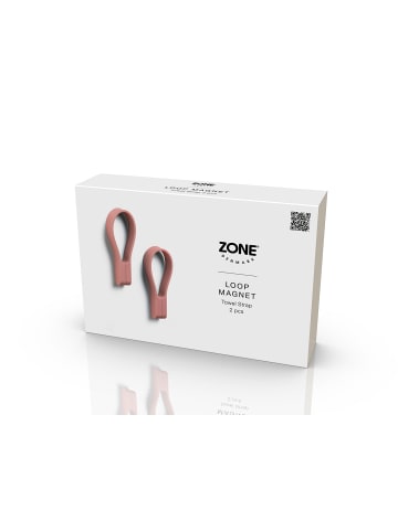 Zone Denmark Handtuchhalter Loop magnet in Peach Red