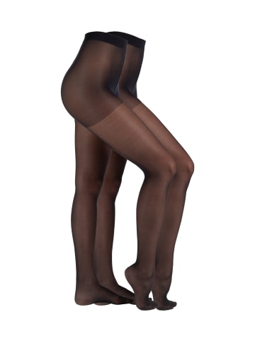 S. Oliver Strumpfhose 2er Pack fine everyday 20 Denier in Schwarz