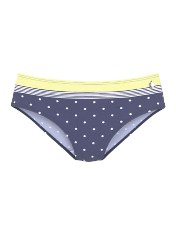 LASCANA Bikini-Hose in blau-gelb-bedruckt