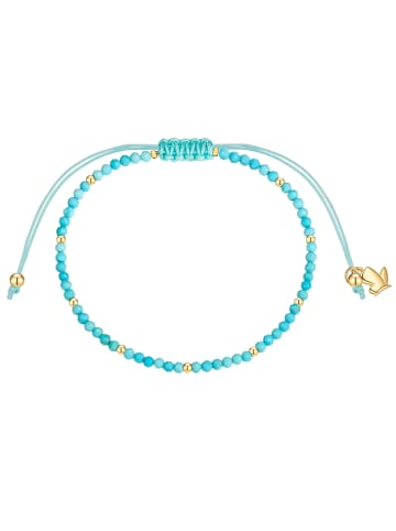 Glanzstücke München Armband aus Edelstahl mit Türkis (rek.) in gelbgold