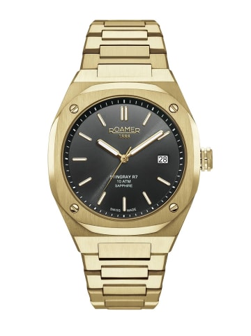 Roamer Schweizer Uhr Stingray R7 Chrono goldfarben in gold