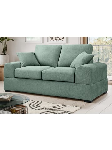 Inn.Furn Sofa petrol Strukturstoff, Couch 2-Sitzer 182 cm mit Premium Kaltschaum