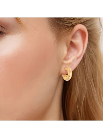 Yokoamii Ohrringe aus Metall-Legierung in gelbgold