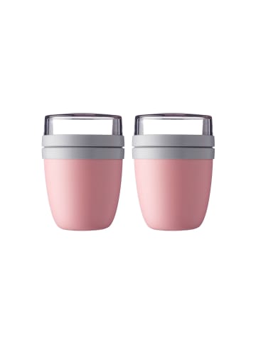 Mepal 2er Set Lunchpots Ellipse 500 + 200 ml in Nordic Pink