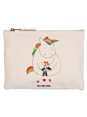Mr. & Mrs. Panda Pouch Einhorn Traurig ohne Spruch in Weiß