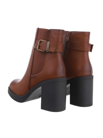 Ital-Design Stiefelette in Camel