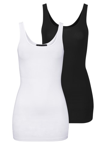 Melrose Longtop in schwarz-weiß