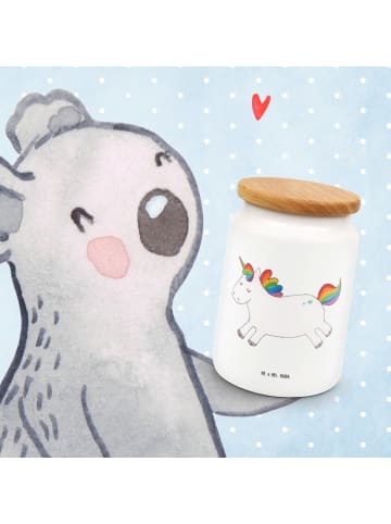 Mr. & Mrs. Panda Keksdose Einhorn Happy ohne Spruch in Weiß