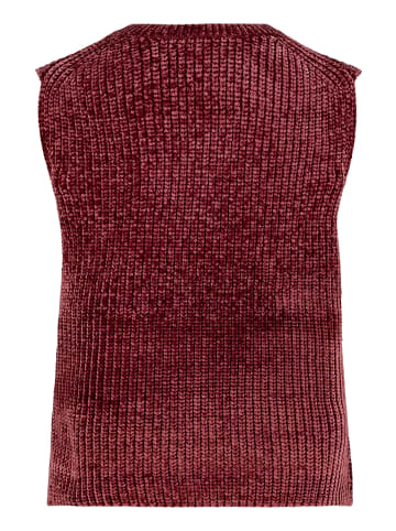 BETTY & CO Strickpullover ohne Arm in Fall Burgundy