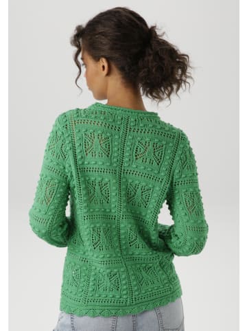 Aniston CASUAL Strickpullover in smaragdgrün