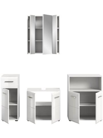 ebuy24 Badmöbelset Ice Weiß 180 x 32 cm