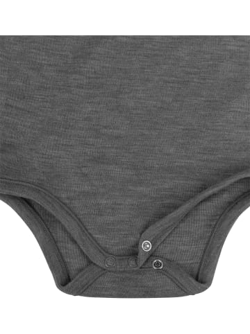 Normani Outdoor Sports 3er Set Bio Baby Body Kurzarm aus Merinowolle für Junge und Mädchen in Beige/Grau/Anthrazit