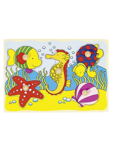 Goki Steckpuzzle mit Hintergrund PD3 - im Meer - ab 3 Jahren