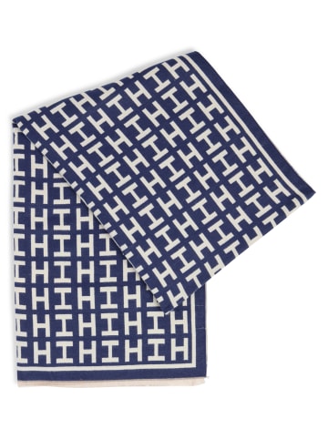 Marie Lund Schal in marine ecru - 0001