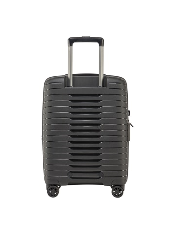 Stratic Novium 4 Rollen Kabinentrolley S 55 cm mit Dehnfalte black