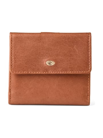 Esquire Chicago Geldbörse Leder 10 cm in cognac