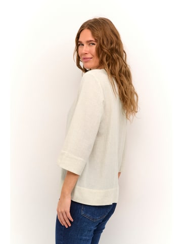 Kaffe Langarm-Bluse KAthea in Light Sand Linen
